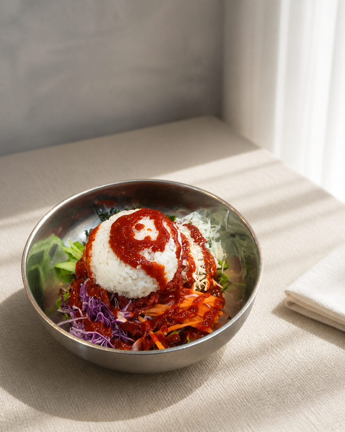 육회비빔밥 플레이스 완성 사진