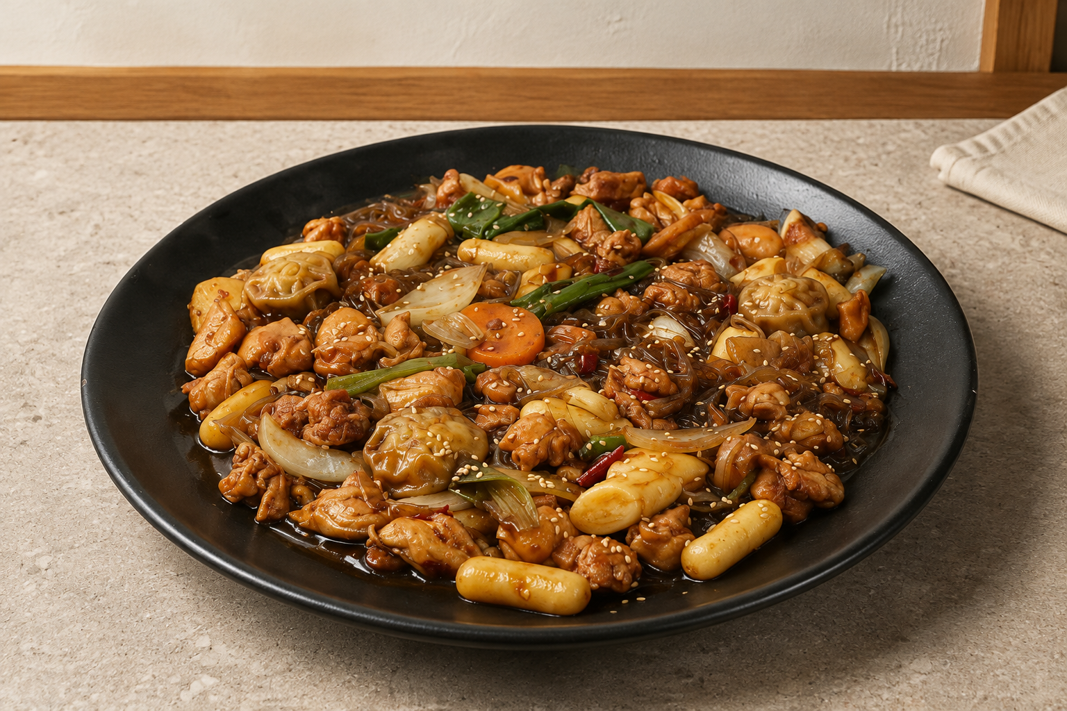 찜닭 매장·키오스크 완성 사진