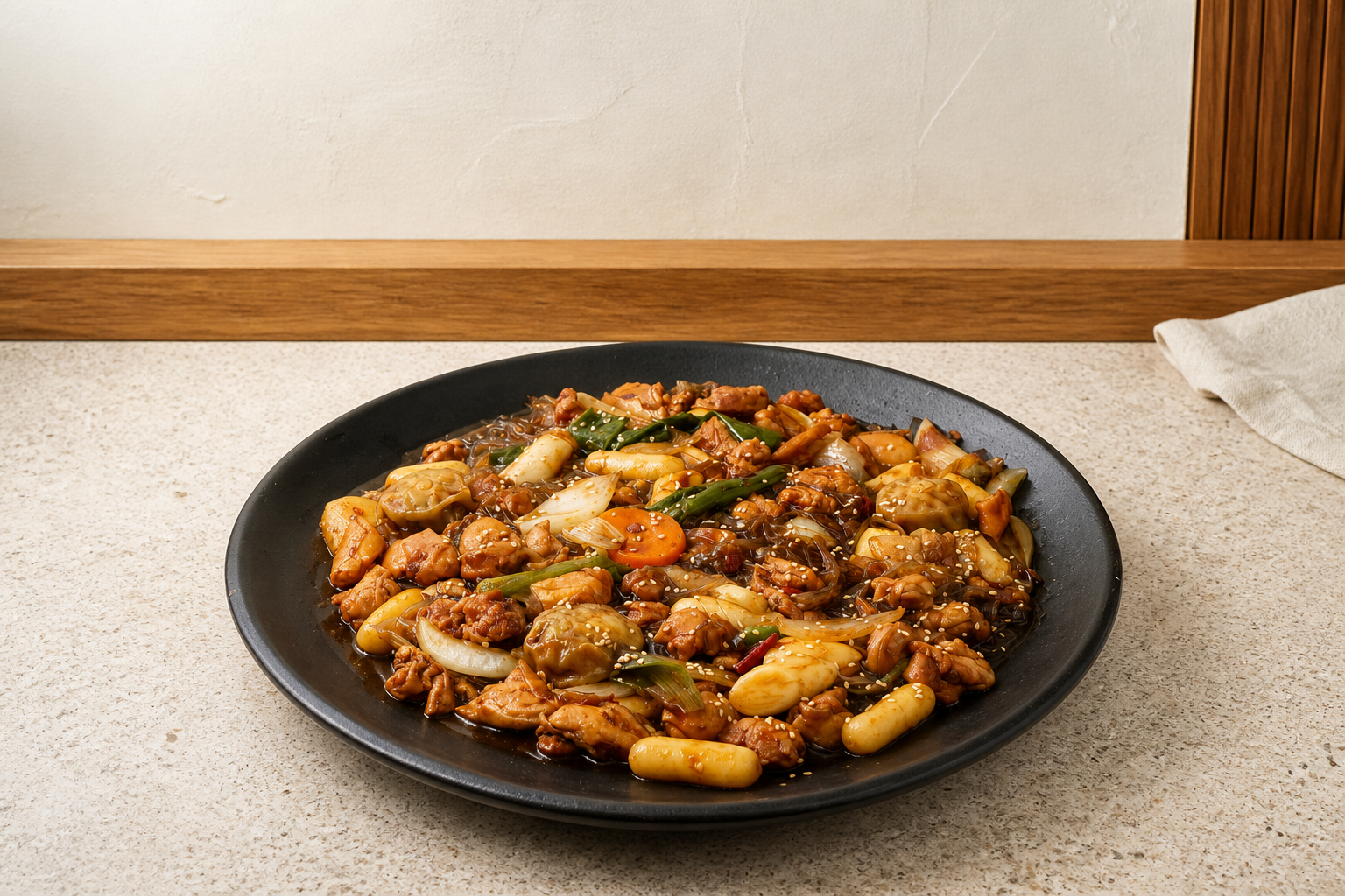 찜닭 매장·키오스크 완성 사진