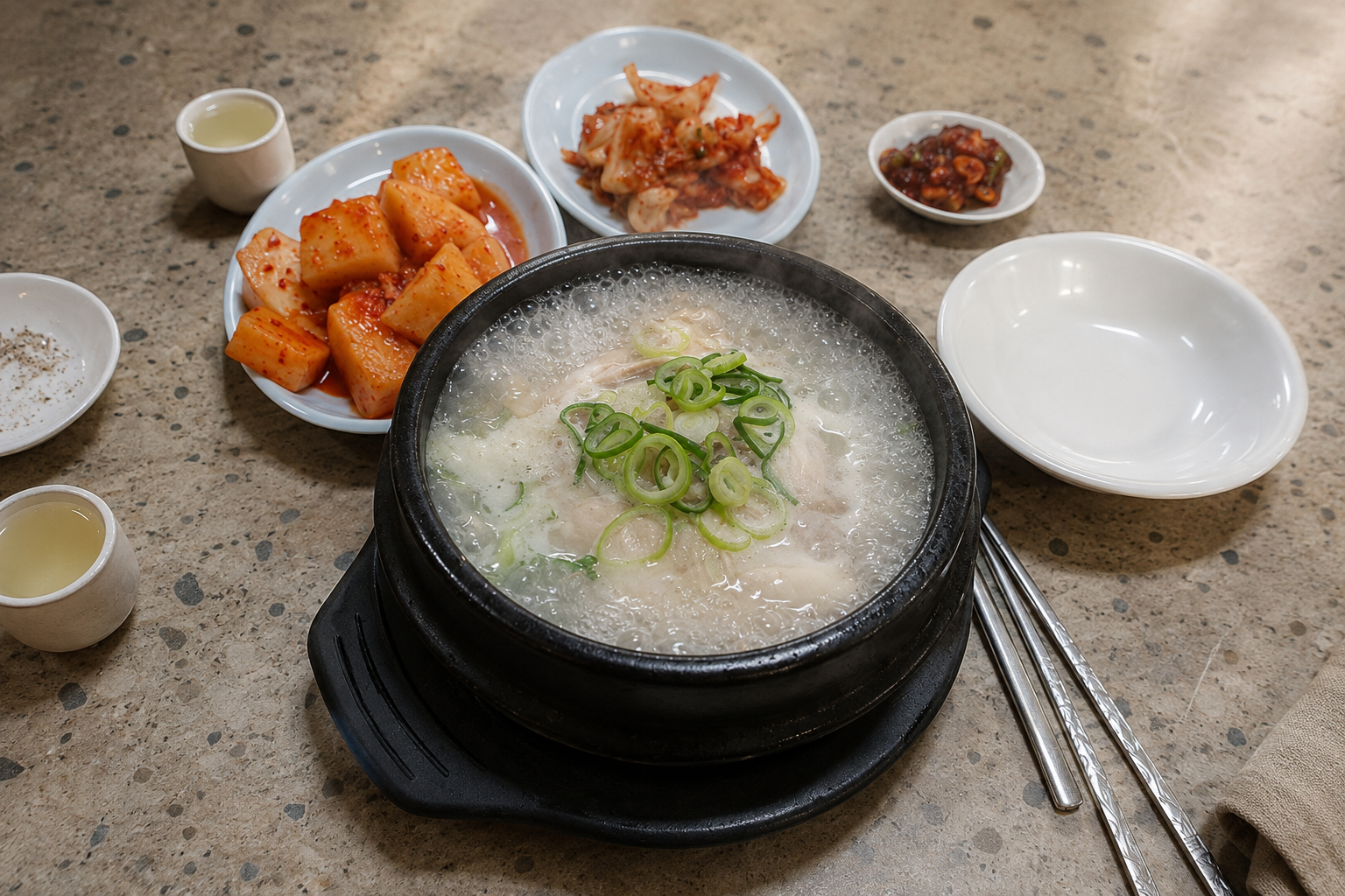 한방 삼계탕 플레이스 완성 사진