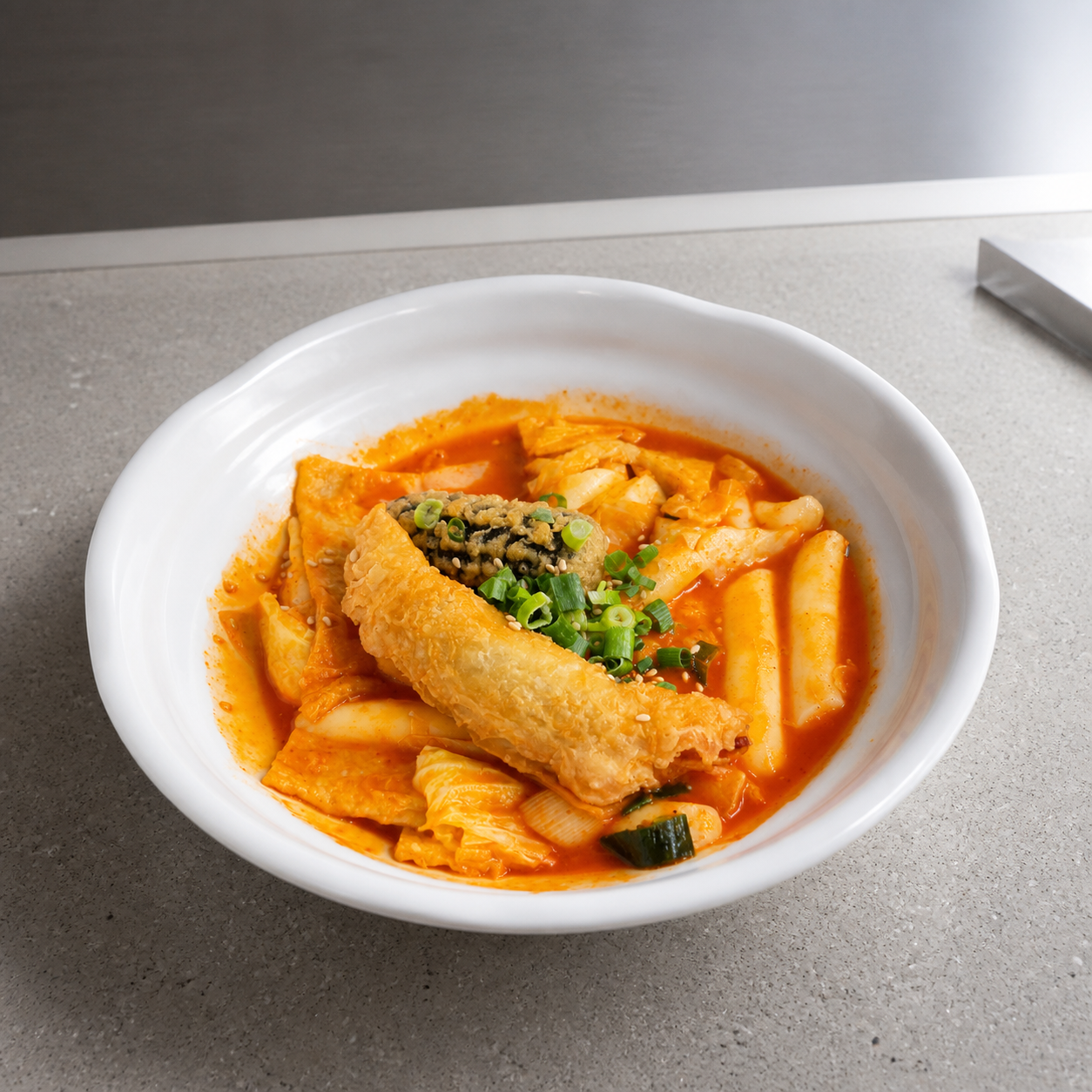 튀김 떡볶이 매장·키오스크 완성 사진