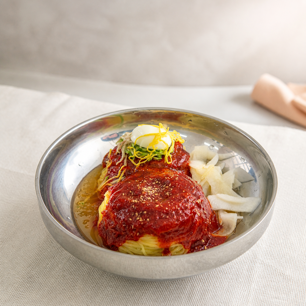 비빔밀면 플레이스 완성 사진
