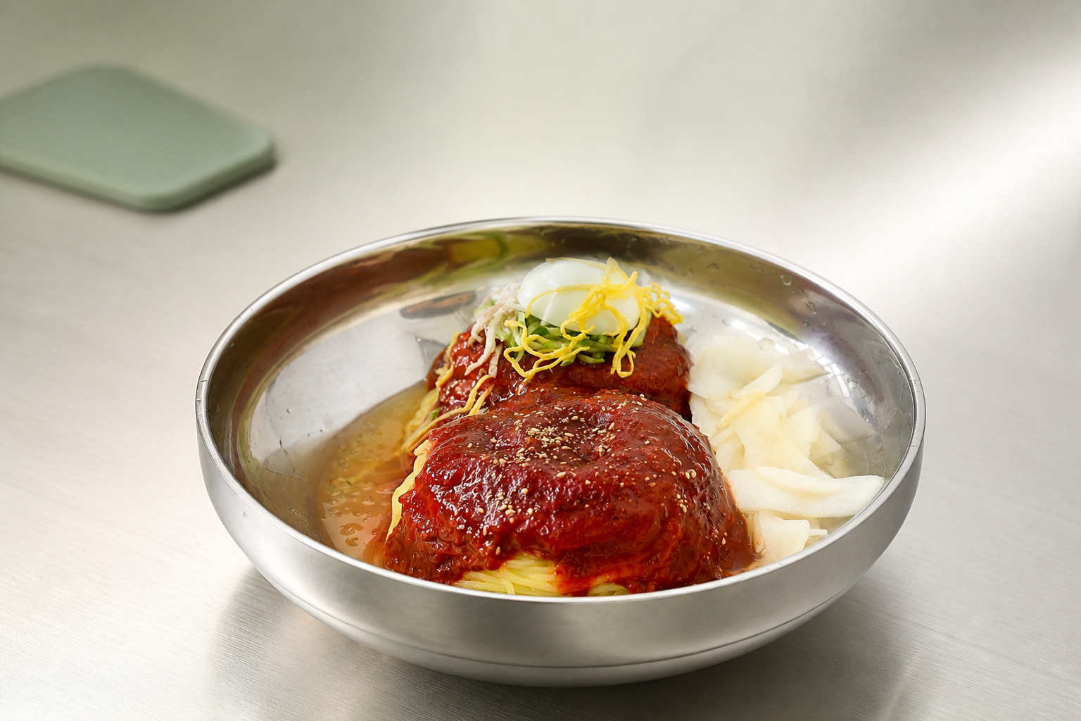 비빔밀면 매장·키오스크 완성 사진