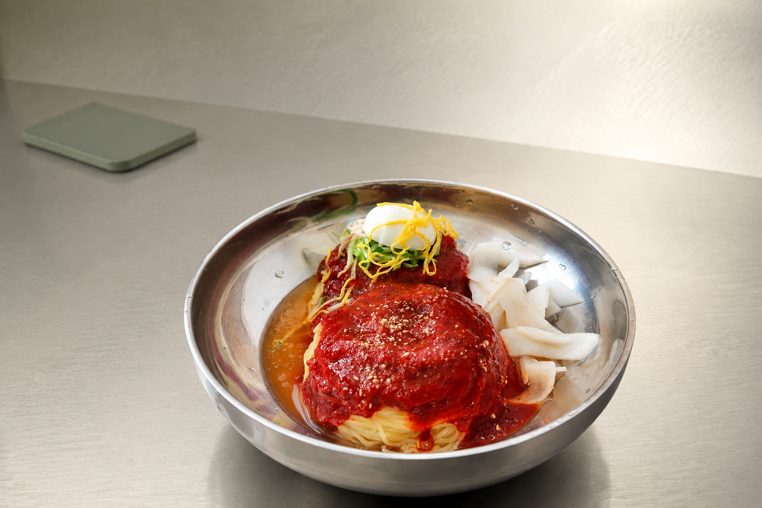 비빔밀면 매장·키오스크 완성 사진