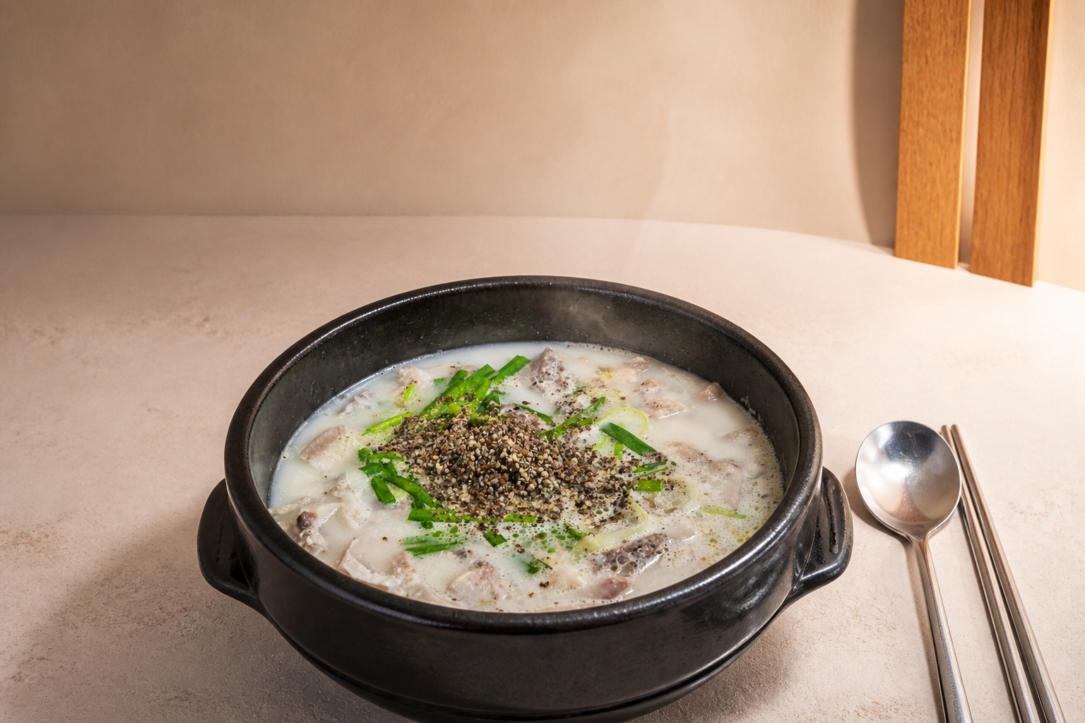 순대국밥 매장·키오스크 완성 사진