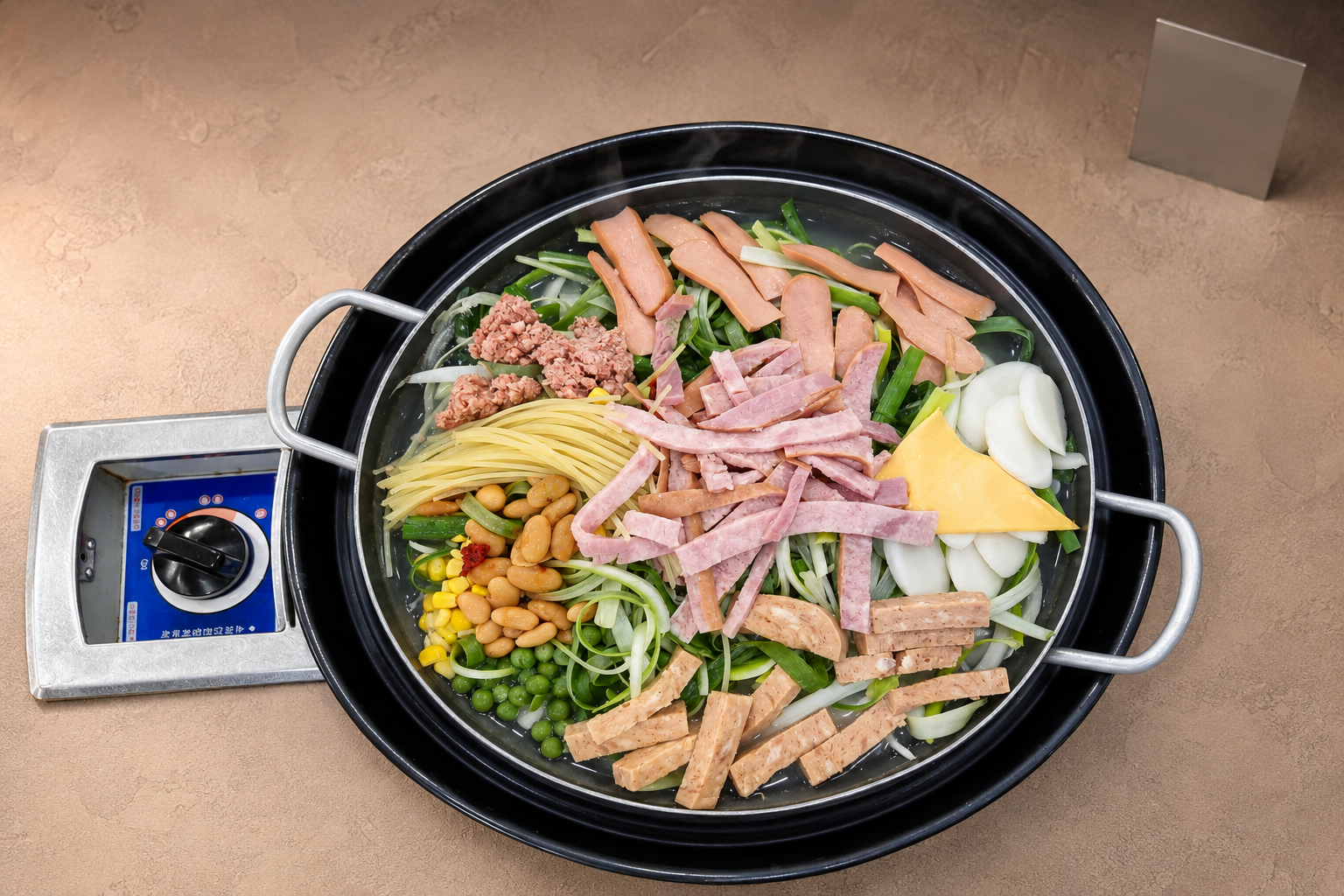 부대찌개 매장·키오스크 완성 사진