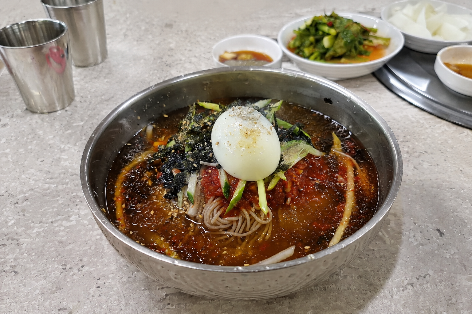 물막국수 플레이스 완성 사진