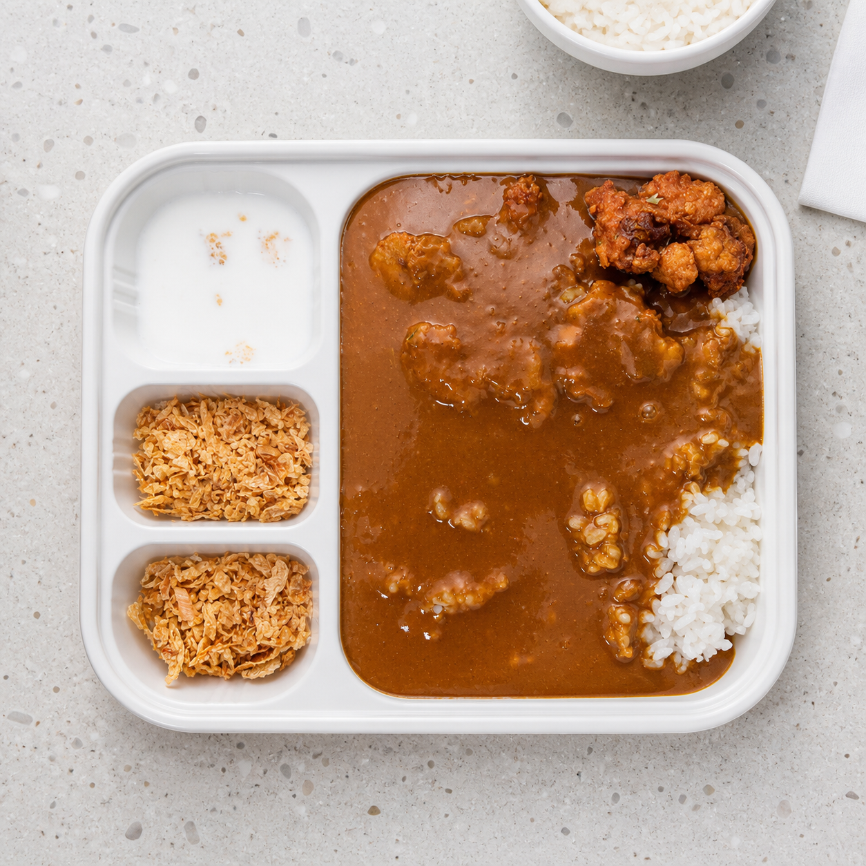 치킨가라아게 카레 배달앱 완성 사진