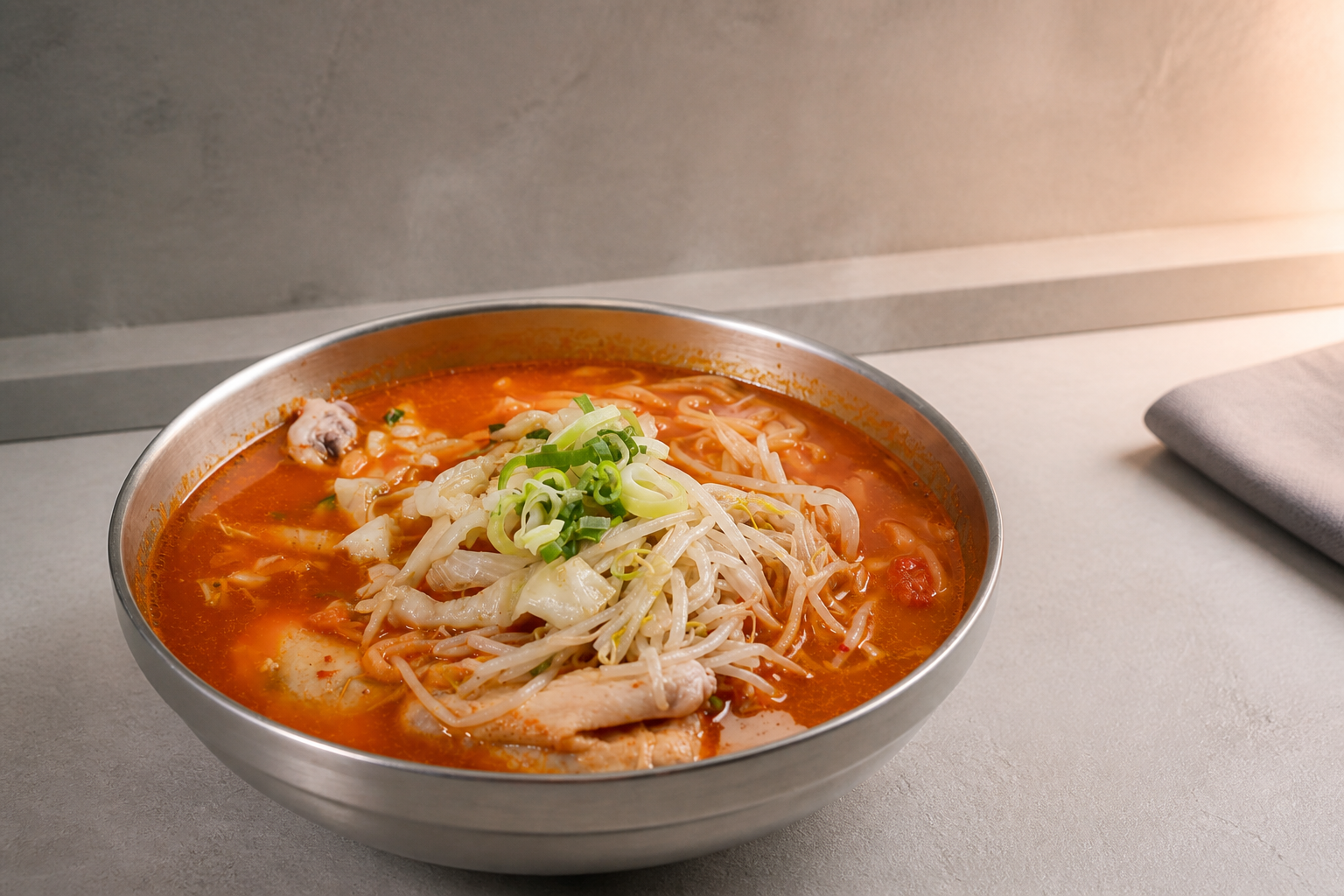 매운닭국수 플레이스 완성 사진