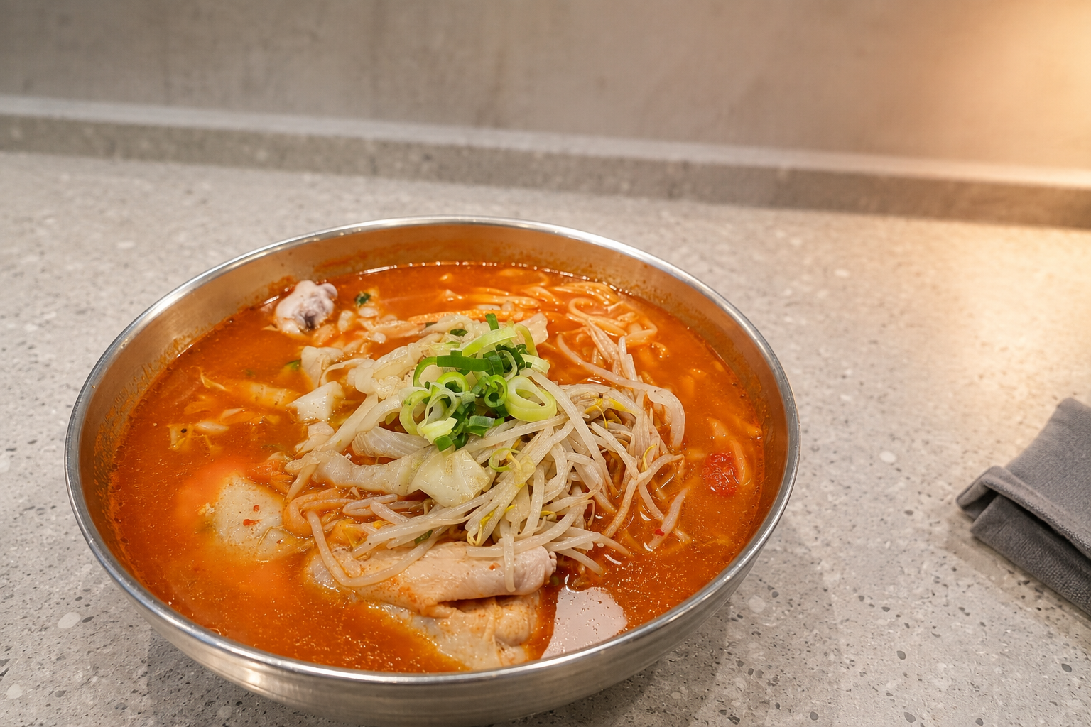 매운닭국수 플레이스 완성 사진