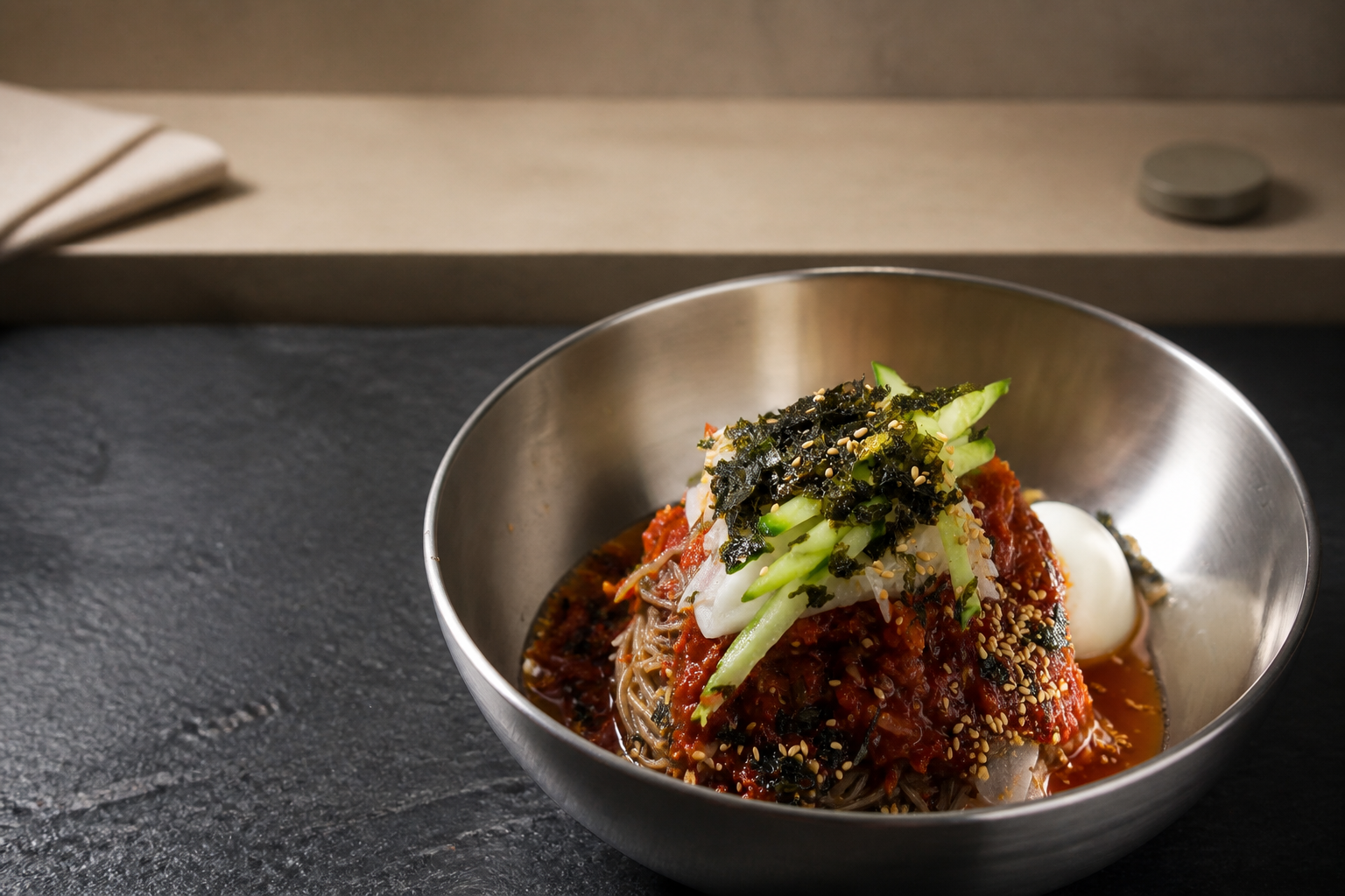 비빔막국수 플레이스 완성 사진