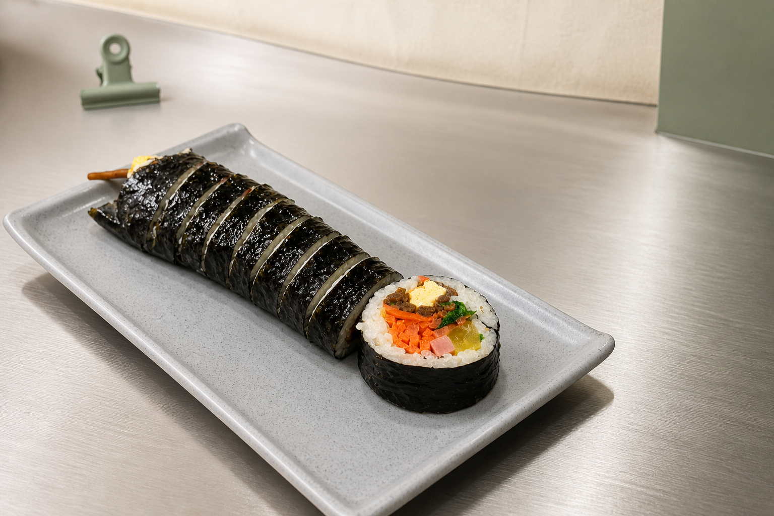 매니아김밥 매장·키오스크 완성 사진