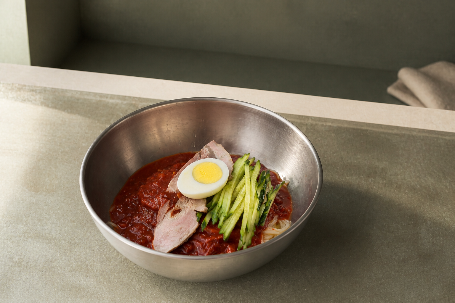 비빔밀면 플레이스 완성 사진