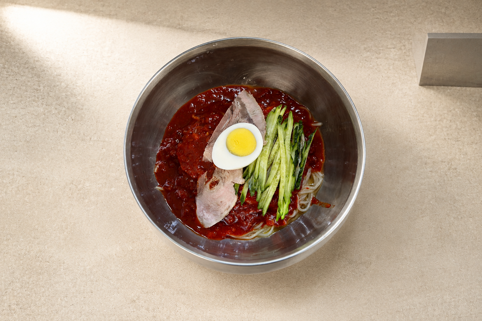 비빔밀면 매장·키오스크 완성 사진