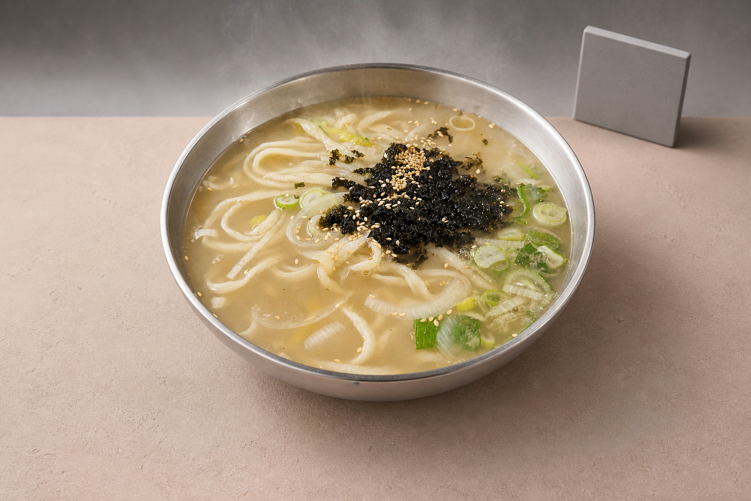 홍두깨칼국수 매장·키오스크 완성 사진
