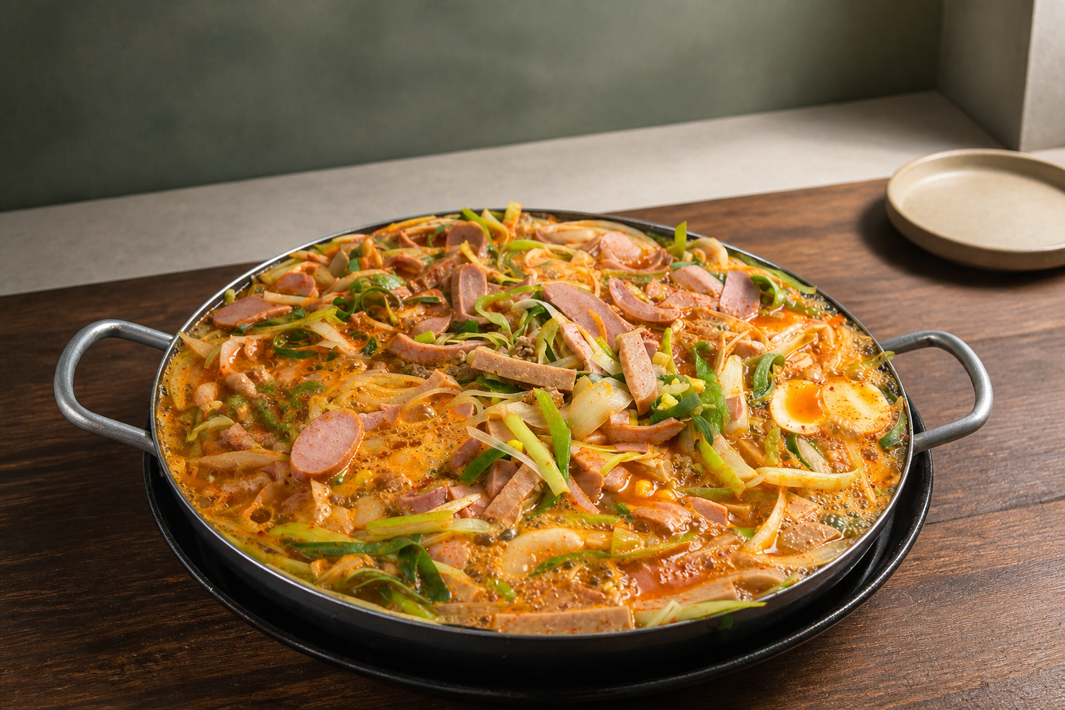 부대찌개 플레이스 완성 사진
