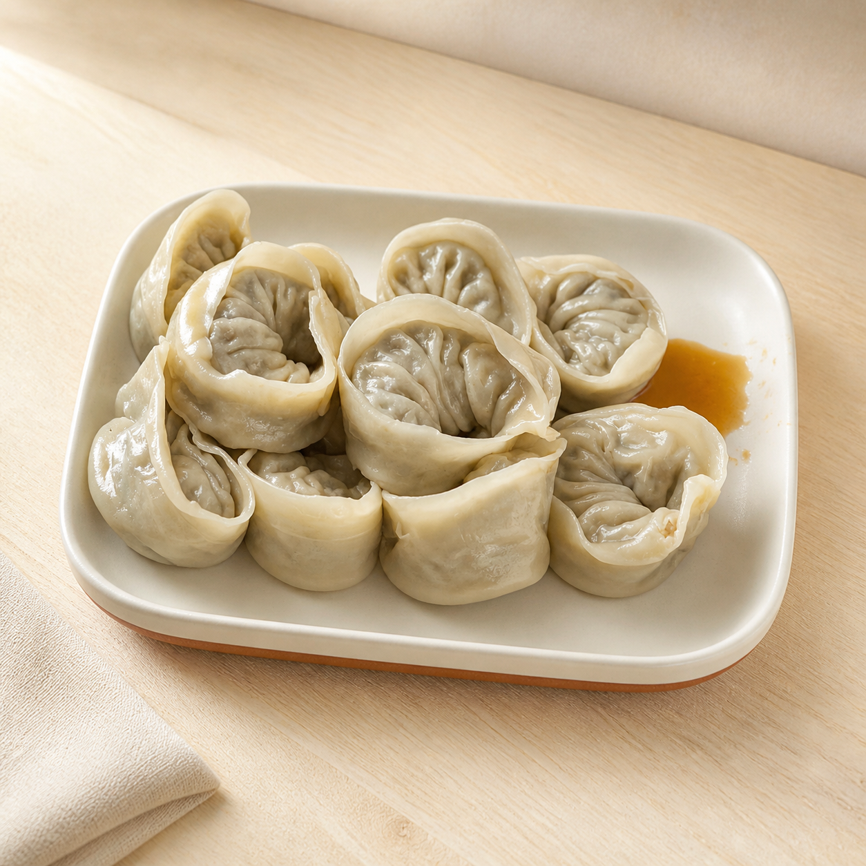 고기 손만두 배달앱 완성 사진