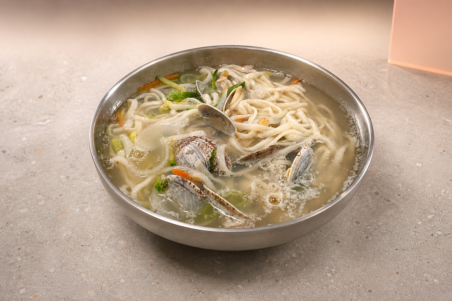 바지락칼국수 매장·키오스크 완성 사진