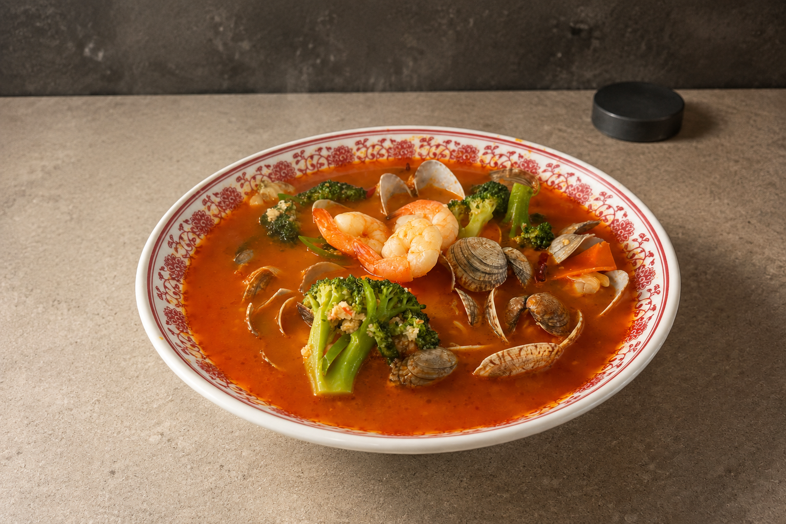 토마토 해물탕 매장·키오스크 완성 사진