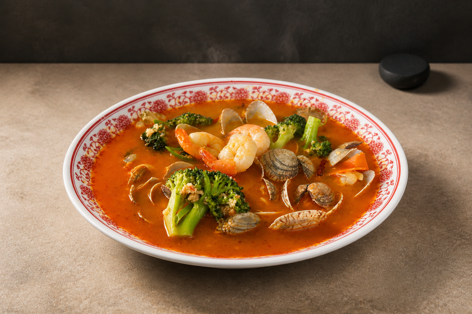 토마토 해물탕 매장·키오스크 완성 사진