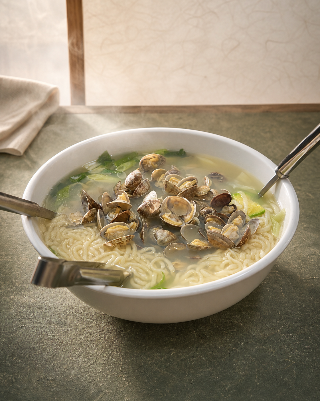 바지락칼국수 플레이스 완성 사진