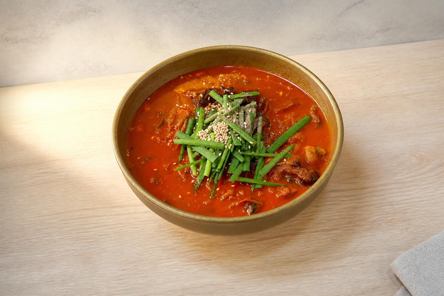 짬뽕순두부 매장·키오스크 완성 사진