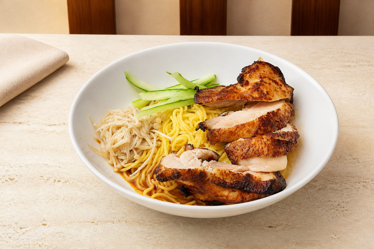 홍콩BBQ비빔면 매장·키오스크 완성 사진
