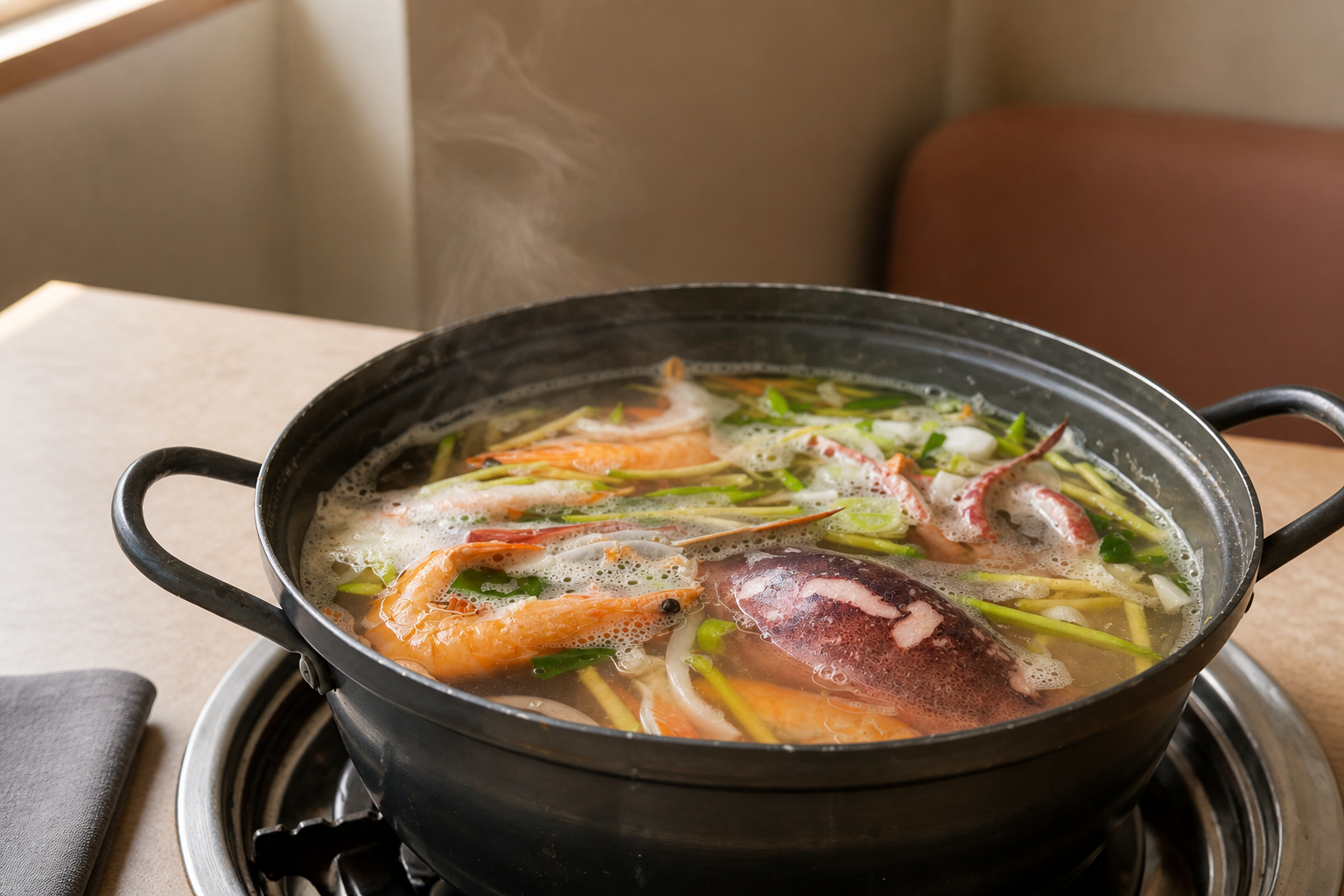 냄비해물칼국수 플레이스 완성 사진