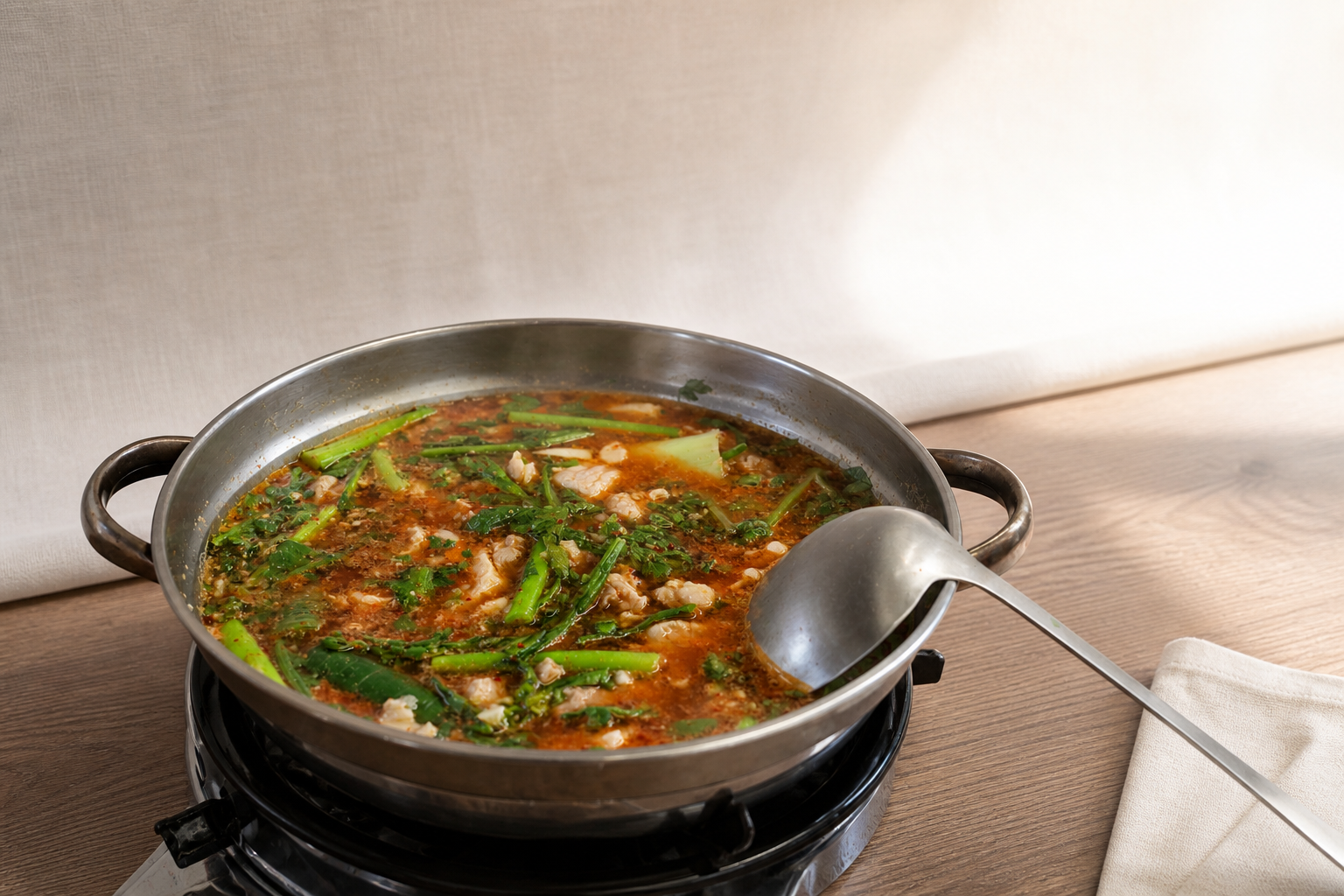 경상도식 돼지찌개 플레이스 완성 사진