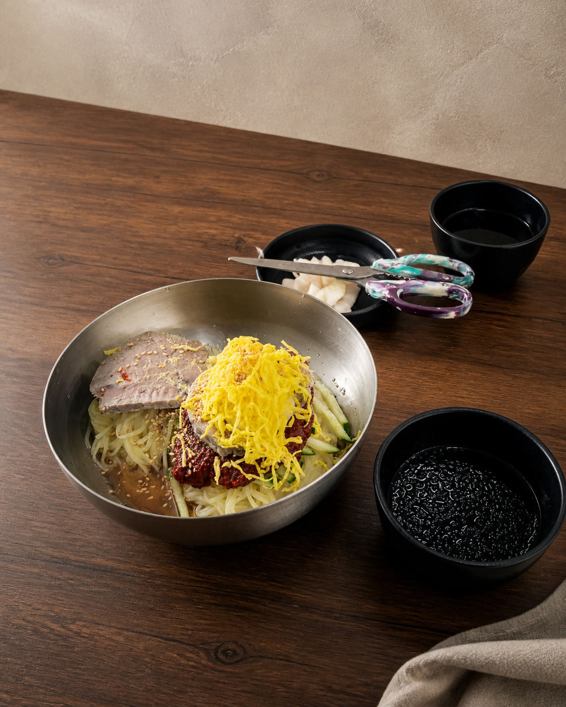 비빔밀면 매장·키오스크 완성 사진