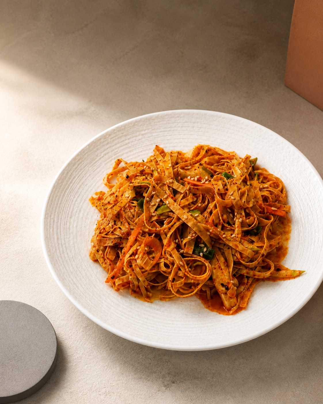 마라 건두부무침 플레이스 완성 사진