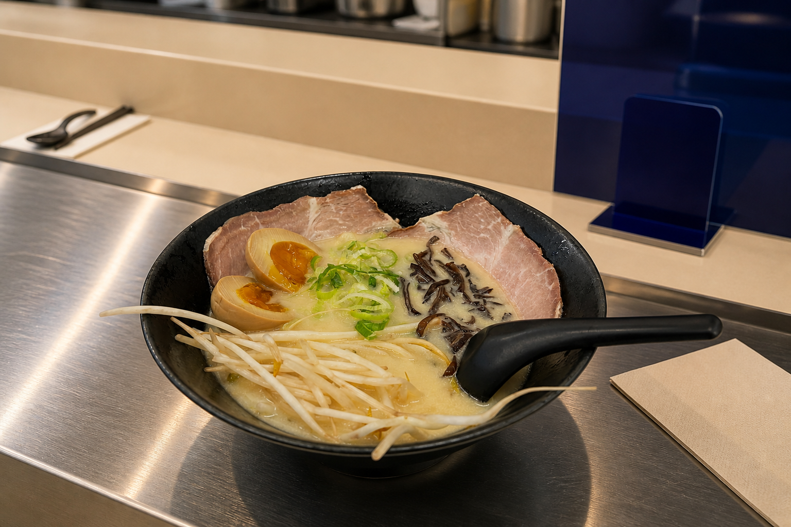 차슈 돈코츠 라멘 플레이스 완성 사진