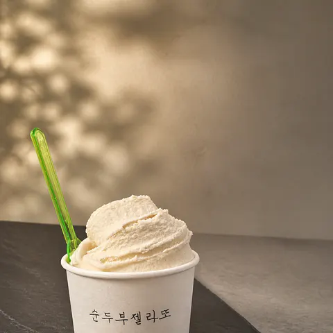 순두부 젤라또 카페 음식사진