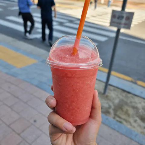 리얼 수박주스 배달앱 음식사진